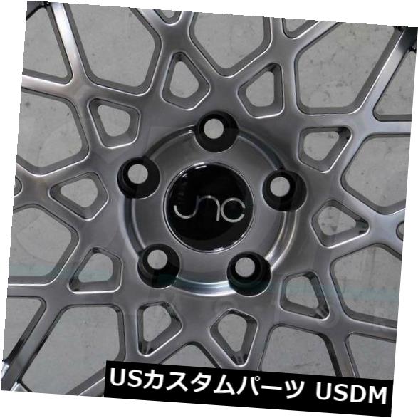 海外輸入ホイール 4-新しい18インチJNC 016 JNC016ホイール18x8.5 5x114.3 30ハイパーブラックリム 4-New 18