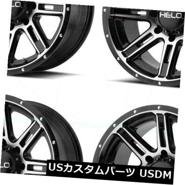 海外輸入ホイール 4-新しい18インチHelo HE900ホイール18x9 5x5 / 5x127 0グロスブラックマシンリム 4-New 18