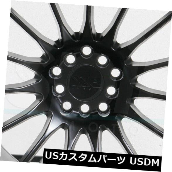 海外輸入ホイール 4-新しい18インチXXR 550ホイール18x9.75 5x100 / 5x114.3 36フラットブラックリム 4-New 18