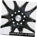 海外輸入ホイール 4-新しい18インチESR SR08 SR8ホイール18x9.5 / 18x10.5 5x120 35/22グロスブラックスタガードR 4-N...