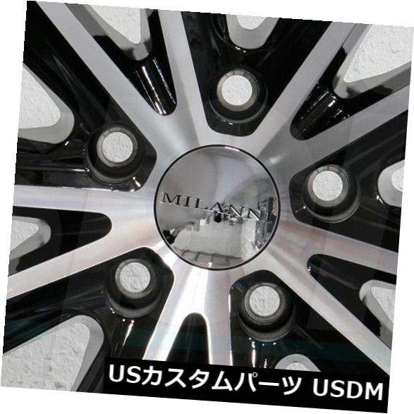 海外輸入ホイール 4-新しい18インチMilanni 471スプリンターホイール18x8.5 5x5 / 5x127 38ブラックマシンドリム 4-New 18