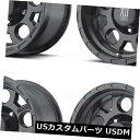 海外輸入ホイール 4-新しい18インチXD XD122エンデューロホイール18x9 6x5.5 / 6x139.7 0マットブラックリム 4-New 18