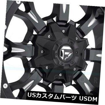 海外輸入ホイール 4-新しい20インチフューエルクランクD517ホイール20x12 5x4.5 / 5x5 / 5x12 7 -44ブラックミルドリム 4-New 20