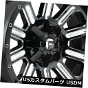海外輸入ホイール 4-新しい18インチ燃料ハードラインD620ホイール18x9 8x180 1ブラックミルドリム 4-New 18