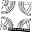 海外輸入ホイール 4-新しい18インチEnkei RPF1ホイール18x7.5 / 18x8 5x114.3 48/35シルバーペイントスタッガードリム 4-N...