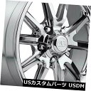 海外輸入ホイール 4-新しい18インチUS Mags Rambler U110ホイール18x9.5 5x4.75 / 5x120.6 5 1クロームリム 4-N...