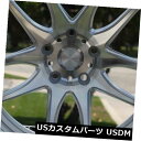 海外輸入ホイール 4-新しい19インチESR SR08 SR8ホイール19x9.5 / 19x10.5 5x114.3 35/15機械加工シルバーStagg 4...