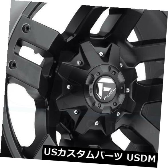 海外輸入ホイール 4-新しい20インチ燃料ポンプD515ホイール20x10 5x5.5 / 5x150 -24マットブラックリム..
