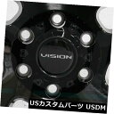 海外輸入ホイール 4-新しい18インチVision 416 Se7Enホイール18x9 5x114.3 12ブラックミルドリム 4-New 18" Vision 416 Se7En Wheels 1..