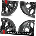 海外輸入ホイール 20x9 Havok H108 8x6.5 / 8x165.1 12マットブラックホイールリムセット(4) 20x9 Havok H108 8x6.5/8x165.1 12 Matte Black Wheels Rims Set(4)(2)