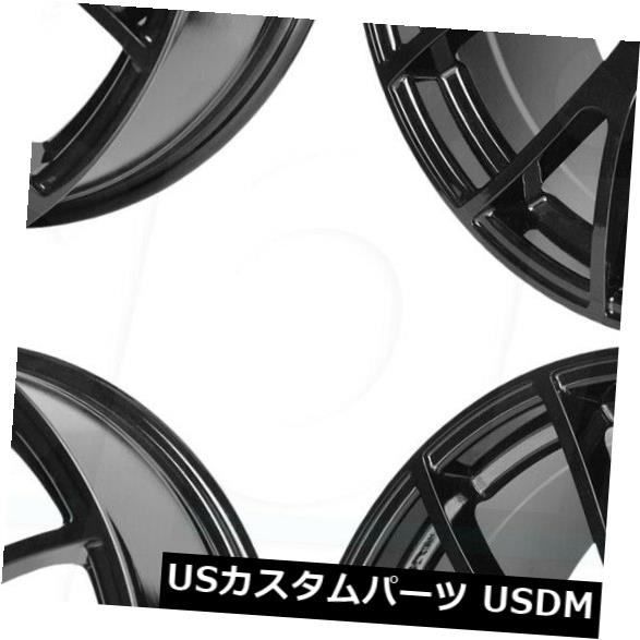 海外輸入ホイール 20x10.5 PR161フィットチャージャーチャレンジャー5x115 25グロスブラックホイールセット（4） 20x10.5 PR161 fit Charger Challenger 5x115 25 Gloss Black Wheels Set(4)