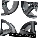 海外輸入ホイール 22x9レプリカV1169 2006ジープSRT-8 5x5 / 5x127 34.7マットブラックホイールリムセット(4) 22x9 Rep...