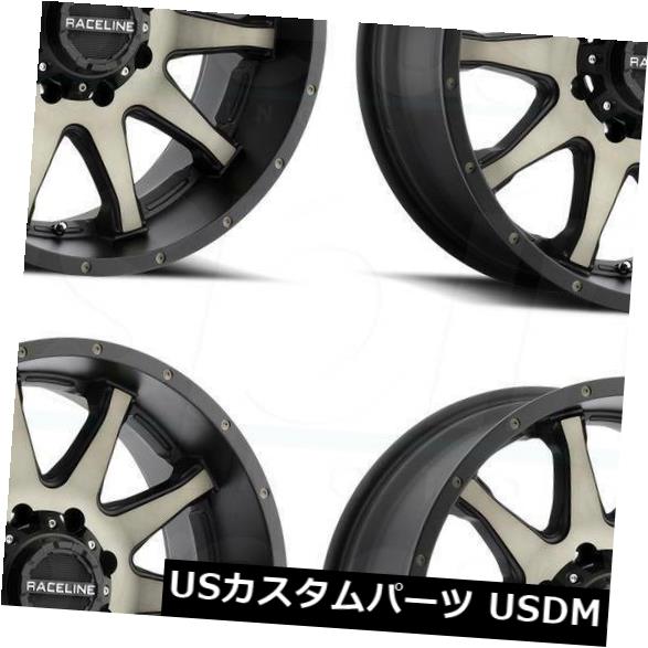 海外輸入ホイール 20x9 Raceline 930DM Shift 6x135 / 6x5.5 0ダークティントホイールリムセット（4） 20x9 Raceline 930DM Shift 6x135/6x5.5 0 Dark Tint Wheels Rims Set(4)