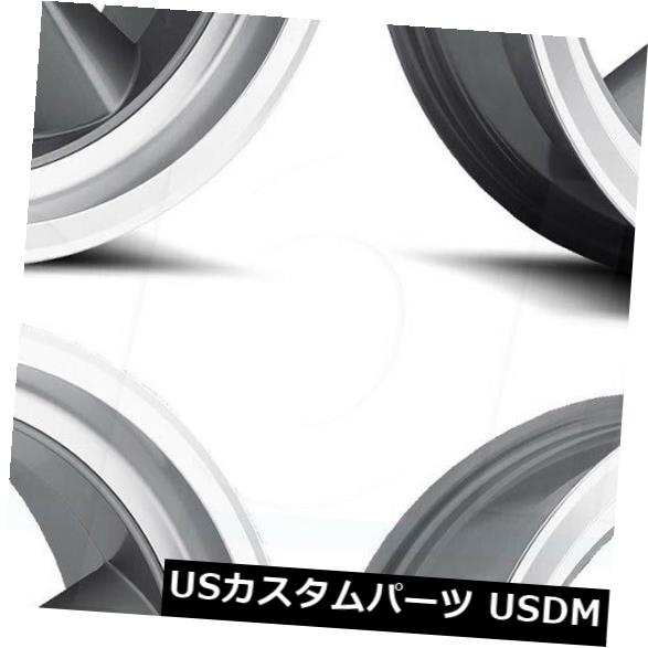 ͢ۥ 20x8 US Mags Standard U102 5x4.75 / 5x120.6 5 1 GunMetal Wheels Rims Set4 20x8 US Mags Standard U102 5x4.75/5x120.65 1 GunMetal Wheels Rims Set(4)