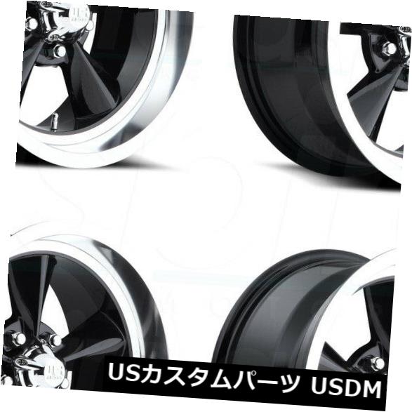 ͢ۥ 20x8 US Mags Standard U107 5x4.75 / 5x120.6 5 1֥åۥॻåȡ4 20x8 US Mags Standard U107 5x4.75/5x120.65 1 Gloss Black Wheels Rims Set(4)