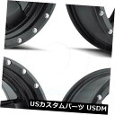海外輸入ホイール 17x9 Raceline 937Bコンバット5x5 / 5x127 0サテンブラックホイールリムセット(4) 17x9 Raceline 9...