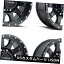 ͢ۥ 17x9 Raceline 934Bå6x5.5 / 6x139.7 -12֥åۥॻåȡ4 17x9 Raceline 934B Clutch 6x5.5/6x139.7 -12 Black Wheels Rims Set(4)