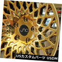 海外輸入ホイール 18x8.5 JNC 043 JNC043 5x114.3 35プラチナゴールドホイール新しいセット(4) 18x8.5 JNC 043 JNC043 5x114.3 35 Platinum Gold Wheel New set(4)(2)