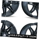 海外輸入ホイール 18x9メイヘムランページ5x5.5 / 5x150 18マットブラックホイールリムセット(4) 18x9 Mayhem Rampage 5x5.5/5x150 18 Matte Black Wheels Rims Set(4)(2)