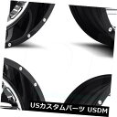 海外輸入ホイール 22x14燃料Triton D211 6x135 / 6x5.5 -70クロームブラックリップホイールリムセット(4) 22x14 Fuel ...