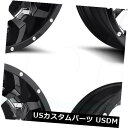 海外輸入ホイール 22x14燃料突撃D246 6x135 / 6x5.5 -70クロームブラックリップホイールリムセット(4) 22x14 Fuel Assau...