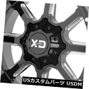 海外輸入ホイール 24x14 XD XD838マンモス5x5 / 5x5.5 -76ブラックミルドホイールリムセット(4) 24x14 XD XD838 Mammoth 5x5/5x5.5 -76 Black Milled Wheels Rims Set(4)