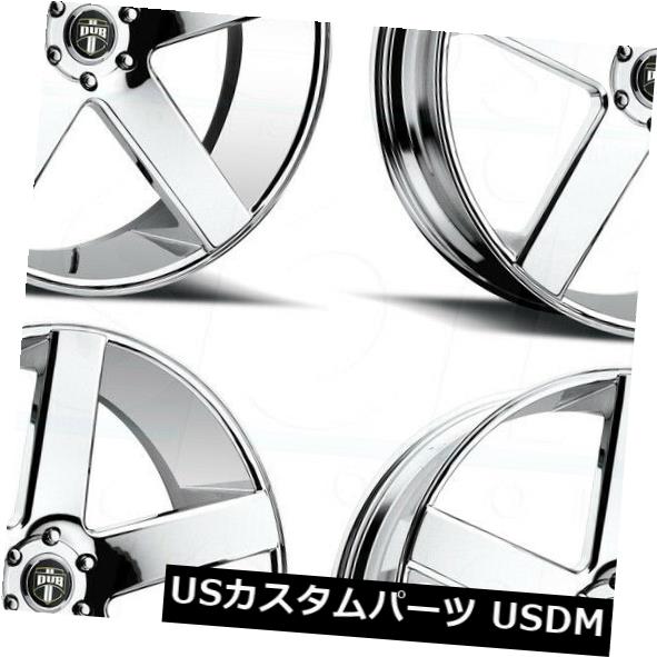 海外輸入ホイール 26x9 / 26x10 DUB Baller S115 5x115 15/20クロームホイールリムセット（4） 26x9/26x10 DUB Baller S115 5x115 15/20 Chrome Wheels Rims Set(4)