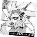 海外輸入ホイール 22x10 Moto Metal MO988近接6x135 / 6x5.5 -18クロームホイールリムセット(4) 22x10 Moto Me...