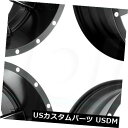 海外輸入ホイール 22x8.25 Fuel Maverick D538 8x200 142.2ブラックミルドホイールリムセット(4) 22x8.25 Fuel ...