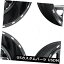 ͢ۥ 22x8.25ǳTriton D581 8x200 -227֥åߥɥۥॻåȡ4 22x8.25 Fuel Triton D581 8x200 -227 Black Milled Wheels Rims Set(4)