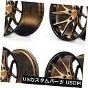海外輸入ホイール 20x9 Ferrada FR2 5x114.3 35マットブロンズブラックリップホイールリムセット(4) 20x9 Ferrada FR2 ...