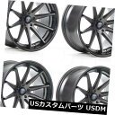 海外輸入ホイール 20x10 / 20x11 Rohana RC10 5x112 33/28グラファイトホイールリムセット(4) 20x10/20x11 Roh...