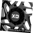 海外輸入ホイール 22x10 XD XD836 Fury 5x5.5 / 5x139.7 -18ブラックミルドホイールリムセット(4) 22x10 XD XD8...
