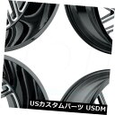 海外輸入ホイール 22x14敵対的なH116ジグソー8x180 -76ブラックミルドホイールリムセット(4) 22x14 Hostile H116 Jigsaw...