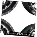 海外輸入ホイール 22x12フューエルクラッシュD561 5x5.5 / 5x150 -44ブラックマシニングホイールリムセット(4) 22x12 Fuel C...