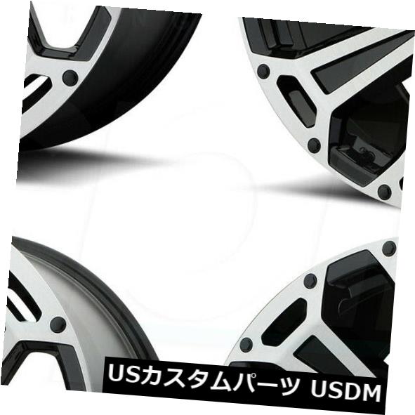 海外輸入ホイール 22x10 Asanti Off-Road AB813クリーバー5x5 / 5x127 -12ブラックブラッシュホイールRセット（4） 22x10 Asanti Off-Road AB813 Cleaver 5x5/5x127 -12 Black Brushed Wheels R Set(4)