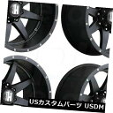 海外輸入ホイール 22x14 Havok H112 8x170 -76マットブラックホイールリムセット(4) 22x14 Havok H112 8x170 -7...