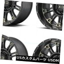 COAzC[ 20x12 XD XD829zX8x180 -44ubN}VeBgzC[Zbgi4j 20x12 XD XD829 Hoss 8x180 -44 Black Machine Tint Wheels Rims Set(4)