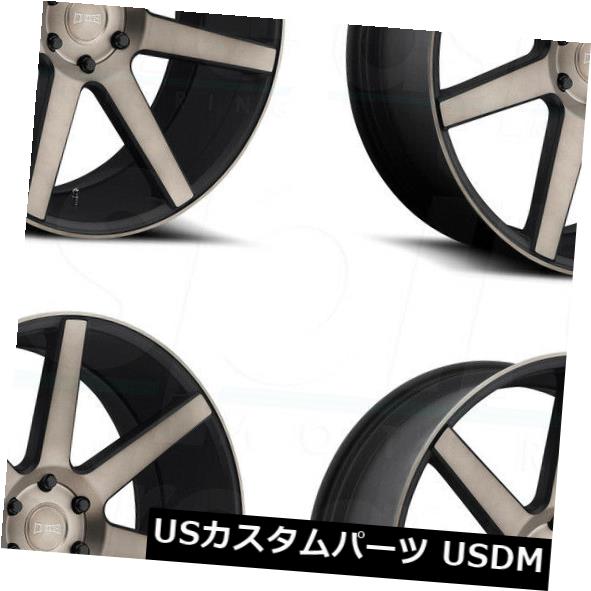 ͢ۥ 22x9.5 DUB Future S127 6x5.5 / 6x139.7 30֥åޥɥۥॻåȡ4 22x9.5 DUB Future S127 6x5.5/6x139.7 30 Black Machined Wheels Rims Set(4)