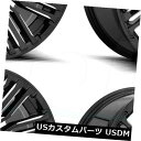 海外輸入ホイール 20x10 Fuel Schism D649 8x170 -18ブラックミルドホイールリムセット（4） 20x10 Fuel Schism D649 8x170 -18 Black Milled Wheels Rims Set(4)