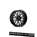 海外輸入ホイール 20x12ブラックRhino Pismo 5x5 / 5x127 -44ブラックホイールリムセット(4) 20x12 Black Rhino Pismo 5x5/5x127 -44 Black Wheels Rims Set(4)(2)