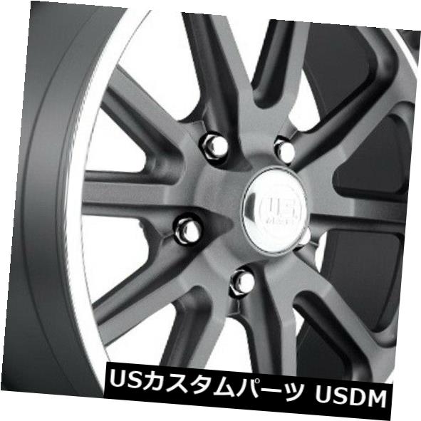 海外輸入ホイール 20x8.5 ET15 US Mag U111ランブラー5x115マット無煙炭リム（4個セット） 20x8.5 ET15 US Mag U111 Rambler 5x115 Matte Anthracite Rims (Set of 4)