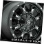 ͢ۥ 18x9 ET-12ǳD5176x135 / 6x139.7֥åߥɥ4ĥåȡ 18x9 ET-12 Fuel D517 Krank 6x135/6x139.7 Black Milled Rims (Set of 4)