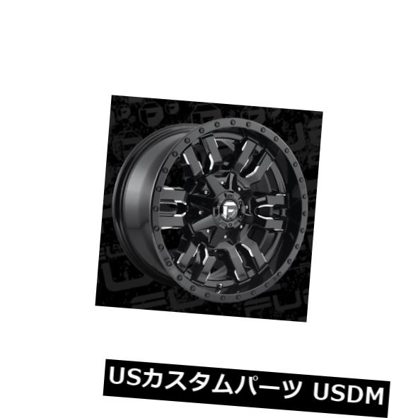 ͢ۥ 18x9 ET1 Fuel D595 Sledge 6x135 / 6x139.7 Black Milled Wheels4ĥåȡ 18x9 ET1 Fuel D595 Sledge 6x135/6x139.7 Black Milled Wheels (Set of 4)