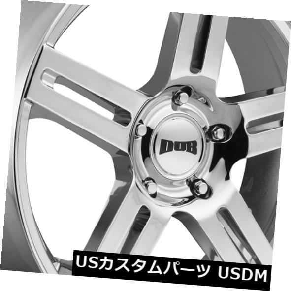 海外輸入ホイール 24x10 ET30ダブS249 Roc 6x139.7クロームホイール（4個セット） 24x10 ET30 Dub S249 Roc 6x139.7 Chrome Wheels (Set of 4)