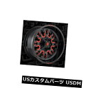 COAzC[ 20x10 ET-18 Fuel D612 Stroke 5x139.7 / 5x150 Black w / Candy Red Wheelsi4Zbgj 20x10 ET-18 Fuel D612 Stroke 5x139.7/5x150 Black w/Candy Red Wheels (Set of 4)