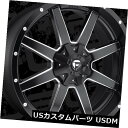 海外輸入ホイール 24x10 ET20 Fuel D538 Maverick 8x165.1ブラックミルドリム（4個セット） 24x10 ET20 Fuel D538 Maverick 8x165.1 Black Milled Rims (Set of 4)