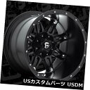 海外輸入ホイール 20x14 ET-76 Fuel D531人質8x165.1マットブラックホイール(4個セット) 20x14 ET-76 Fuel D531 Hostage 8x165.1 Matte Black Wheels (Set of 4)(2)