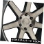 海外輸入ホイール 22x9.5 ET30ダブS127フューチャー6x139.7ブラックマシニングリム（4個セット） 22x9.5 ET30 Dub S127 Future 6x139.7 Black Machined Rims (Set of 4)