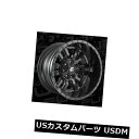 海外輸入ホイール 20x12 ET-44 Fuel D596 Sledge 5x114.3 / 5x127 Black w / Black Lip Rims(4...